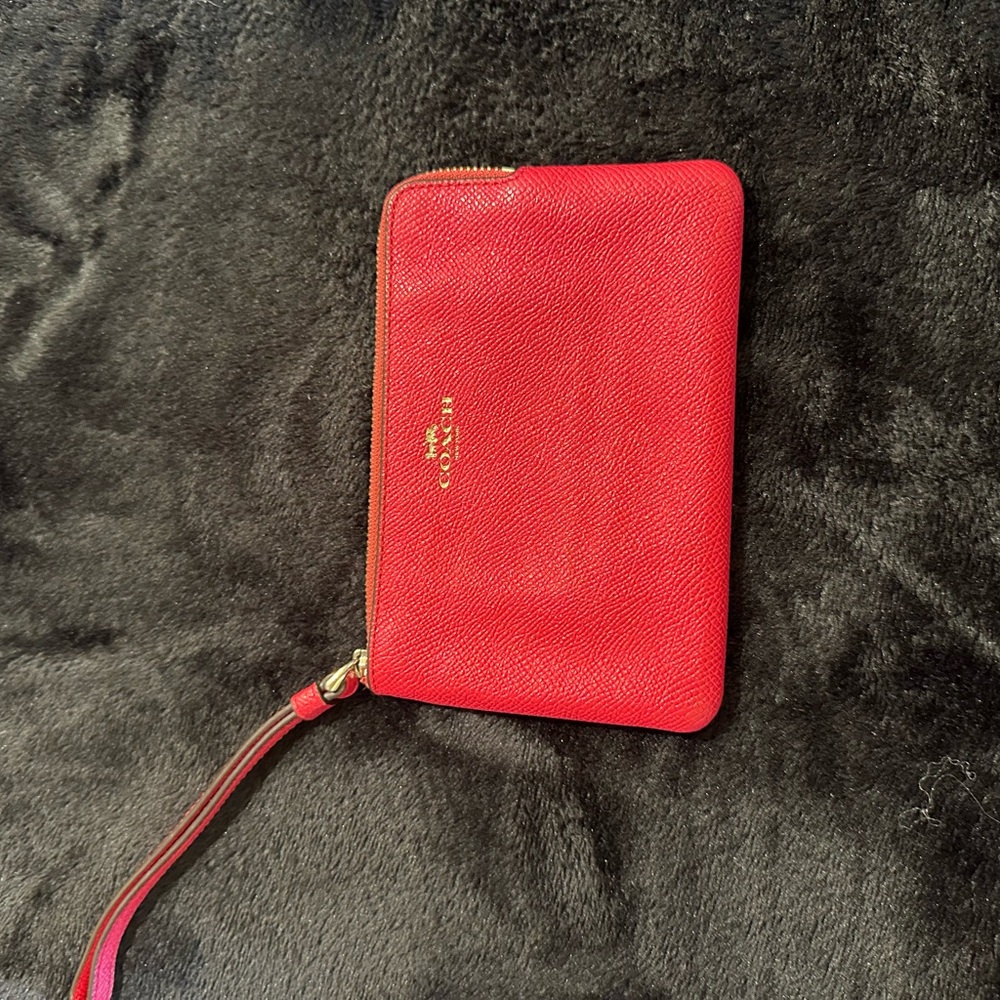 Coach pink Wristlet Wallet